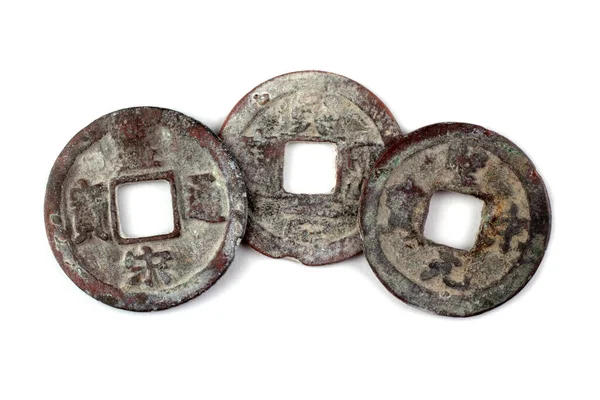 Стародавні Китайські Монети Feng Shui Mascot — стокове фото
