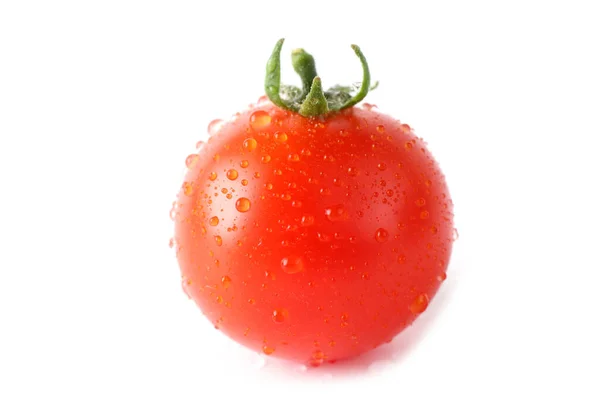Red Cherry Tomato Isolated White — Stock Photo, Image