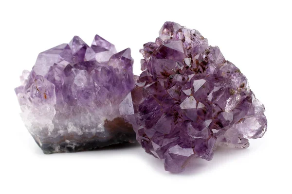 Amethyst Isolated White — Stock Photo, Image