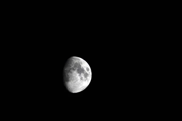 Lua Céu Através Telescópio — Fotografia de Stock