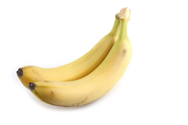 Plátanos Aislados Sobre Fondo Blanco —  Fotos de Stock