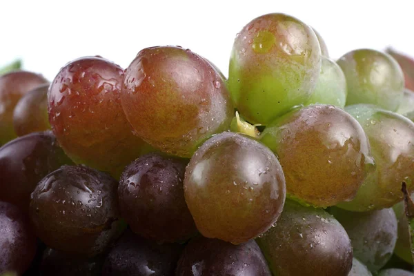 Fresh Ripe Grape Bunch Isolated White Background — Stock Photo, Image