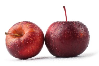 Taze olgun elmaları kapatın.