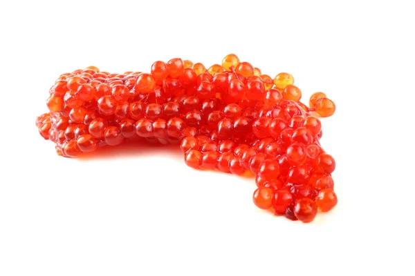 Roter Kaviar Isoliert Auf Weißem Hintergrund — Stockfoto