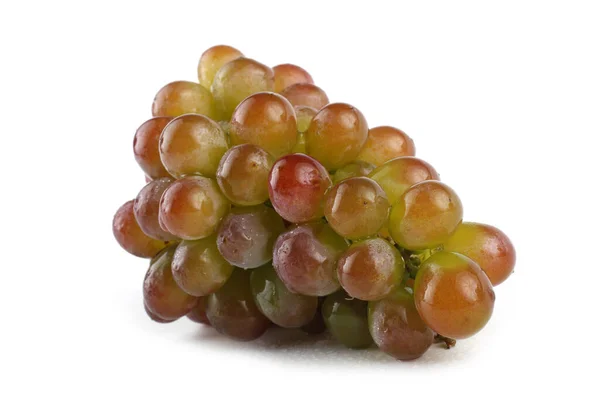 Двухцветный Виноград Выделенный Белом — стоковое фото