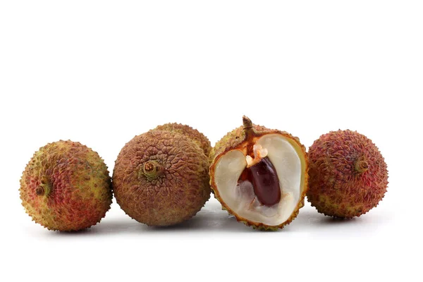 Lychee Gepelde Lychee — Stockfoto