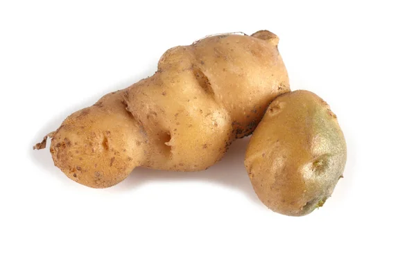 Смешной Уродливый Картофель Изолирован Белом — стоковое фото