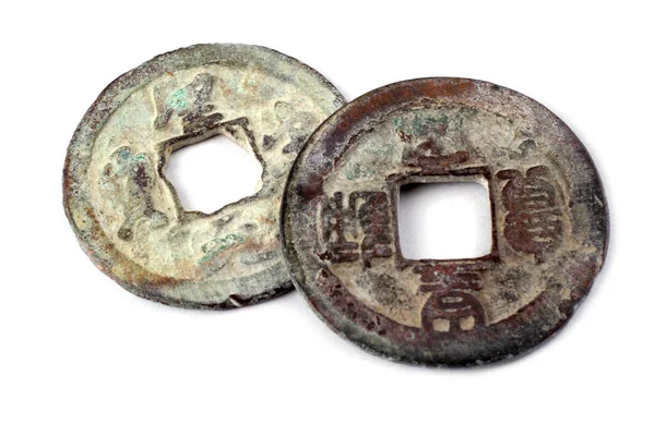 Стародавні Китайські Монети Feng Shui Mascot — стокове фото