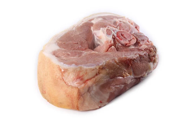 Porco Isolado Branco Bacon — Fotografia de Stock