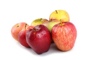 Taze olgun elmaları kapatın.