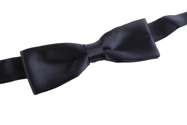 Schwarze Krawatte Isoliert Auf Weißem Hintergrund — Stockfoto