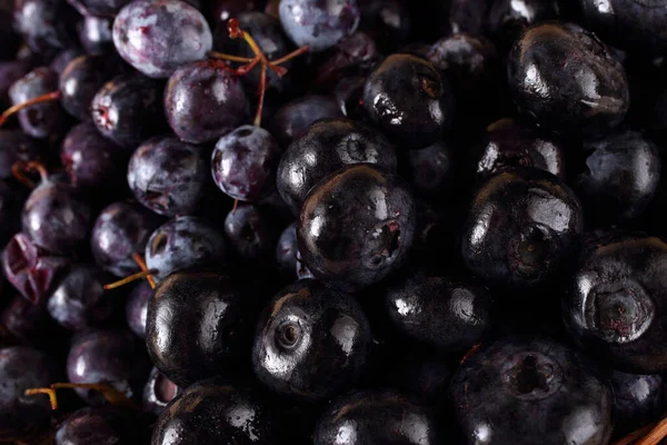 Primer Plano Uvas Frescas Maduras — Foto de Stock