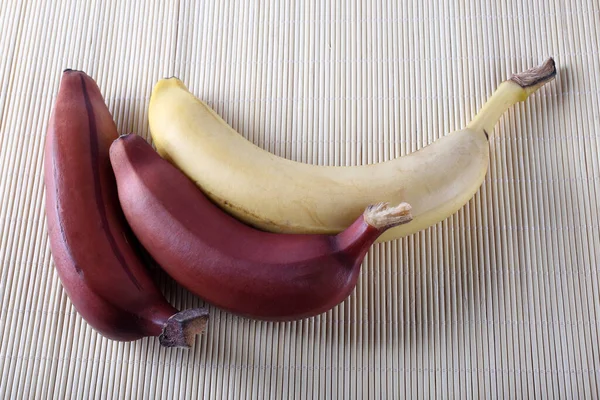 Zbliżenie Tropikalnych Owoców Banana — Zdjęcie stockowe