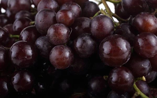 Uvas Frescas Sobre Hojas Arce — Foto de Stock