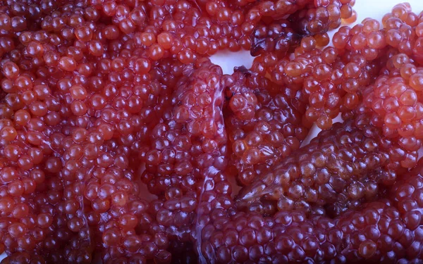 Fondo Caviar Rojo Sin Cocer —  Fotos de Stock