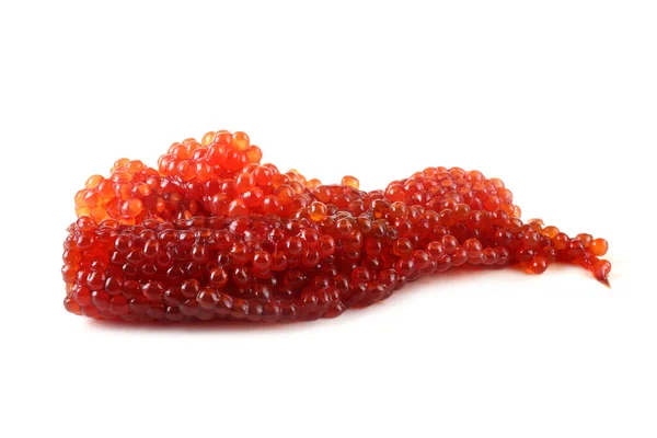 Caviar Rojo Aislado Sobre Fondo Blanco —  Fotos de Stock