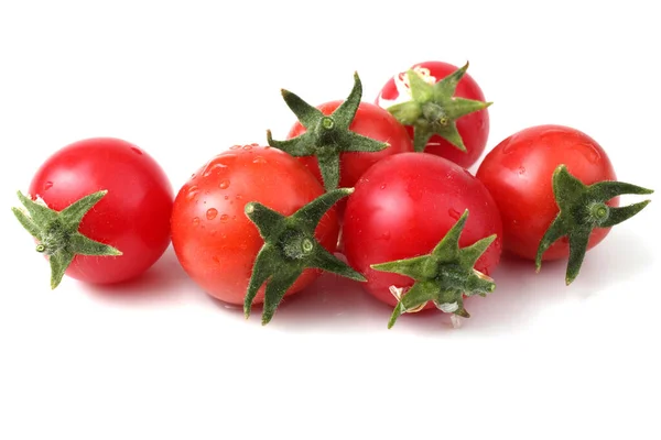 Świeże Pomidory Izolowane Białym Tle — Zdjęcie stockowe