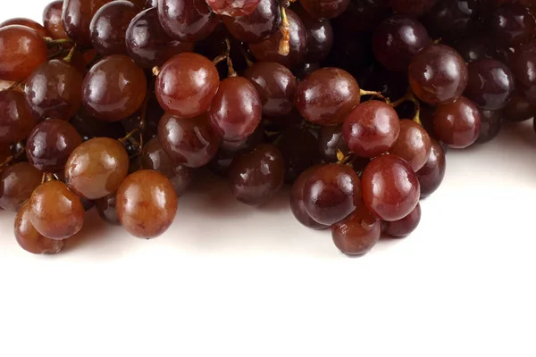 Fresh Ripe Grape Bunch Isolated White Background — Stock Photo, Image