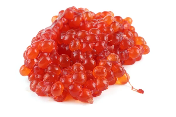 Roter Kaviar Isoliert Auf Weißem — Stockfoto