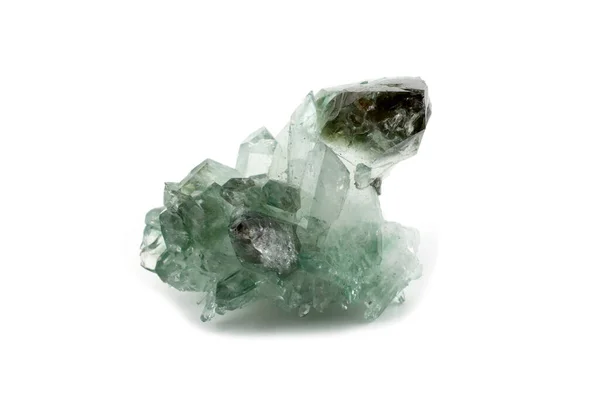 Rhinestone Cristal Rocha Isolado Sobre Branco Sio2 — Fotografia de Stock