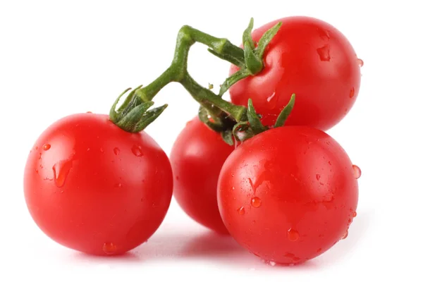 Świeże Pomidory Izolowane Białym Tle — Zdjęcie stockowe