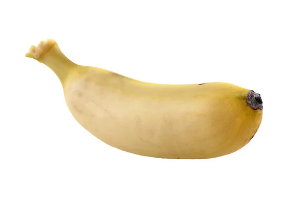Żółte Banany Białym Tle — Zdjęcie stockowe