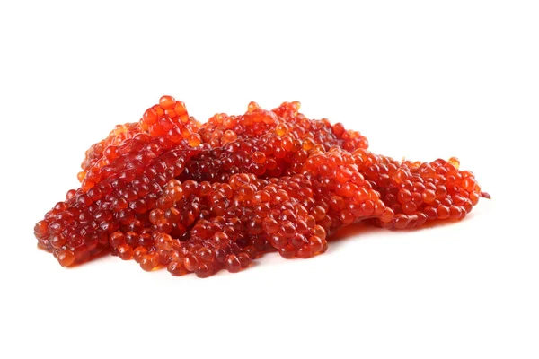 Caviar Rojo Aislado Blanco — Foto de Stock