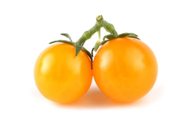 Sabrosos Tomates Maduros Sobre Fondo Blanco — Foto de Stock