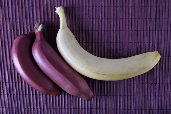 Primer Plano Frutas Plátano Tropicales —  Fotos de Stock