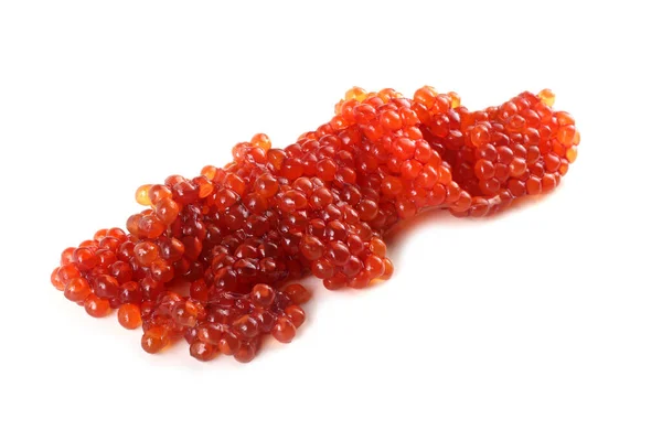 Roter Kaviar Isoliert Auf Weißem — Stockfoto