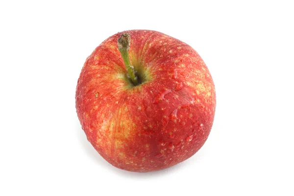 Μήλο Απομονωμένο Λευκό — Φωτογραφία Αρχείου