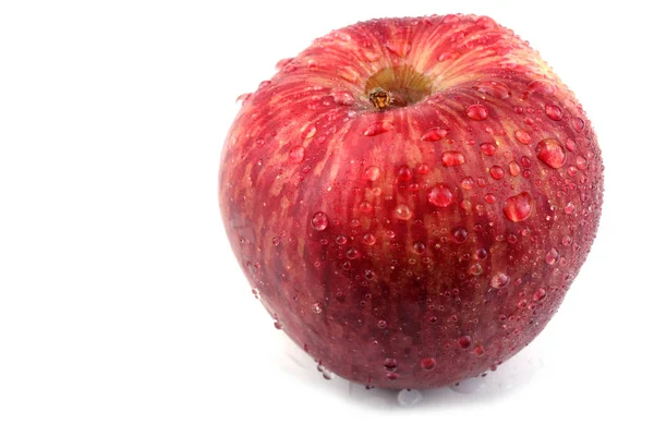 Närbild Färska Mogna Äpplen — Stockfoto