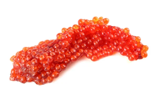 Caviar Rojo Aislado Sobre Fondo Blanco — Foto de Stock