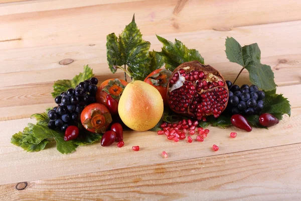 Frutas Mesa Fondo Sur — Foto de Stock