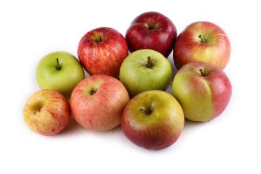 Fuji, gala, nene demircisi ve braeburn elmaları