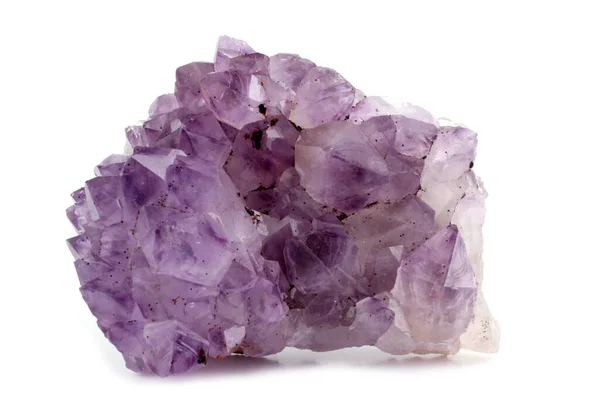 Amethyst Isolated White — Stock Photo, Image