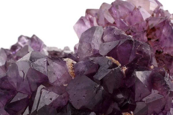 Amethyst Isoliert Auf Weiß — Stockfoto