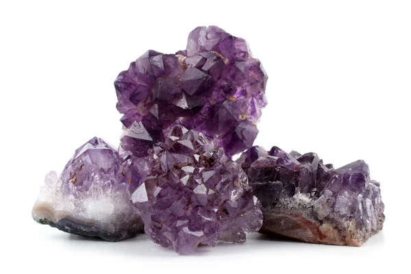 Amethyst Isoliert Auf Weiß — Stockfoto