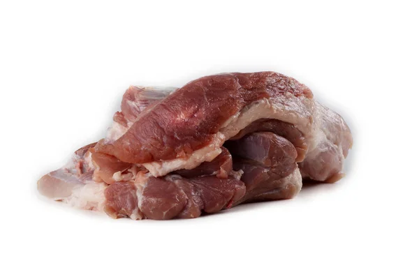 Schweinefleisch Isoliert Auf Weißem Hintergrund — Stockfoto