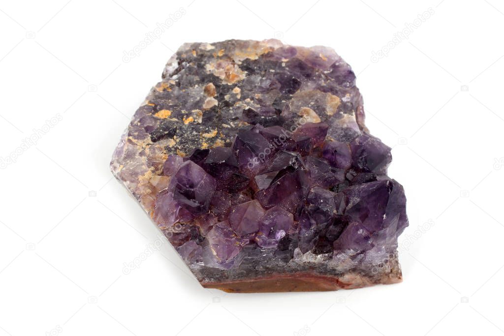 Amethyst isolated on white