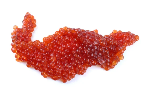 Red Caviar Isolated White — Stock Photo, Image