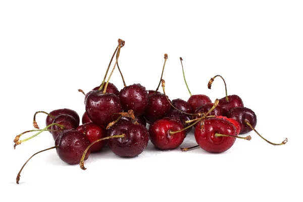 Cherries Isolated White Background — Stock Photo, Image