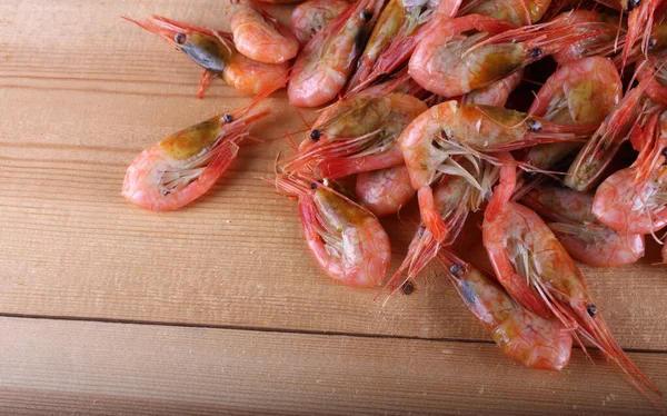 Shrimps on table. Sea food