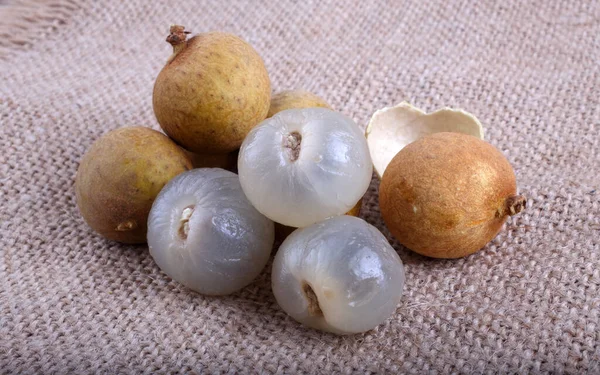 Longan Sbucciato Insaccamento — Foto Stock