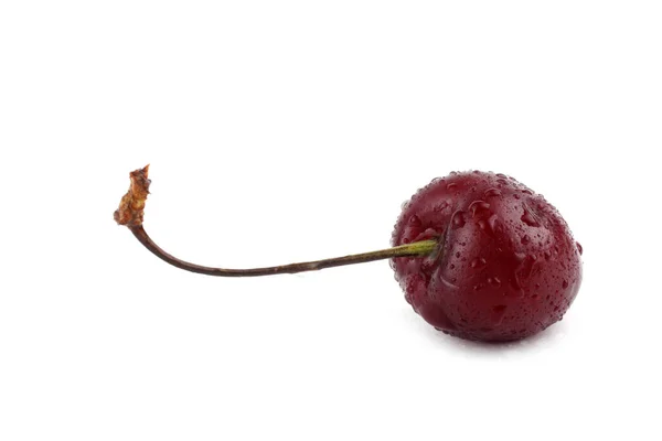 Cerezas Aisladas Sobre Fondo Blanco — Foto de Stock