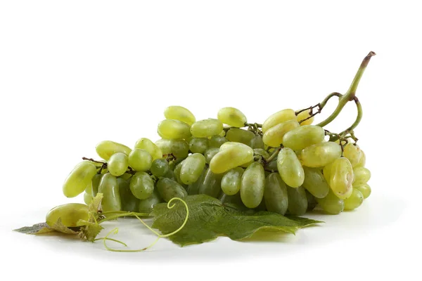 Uvas Maduras Aisladas Sobre Fondo Blanco —  Fotos de Stock