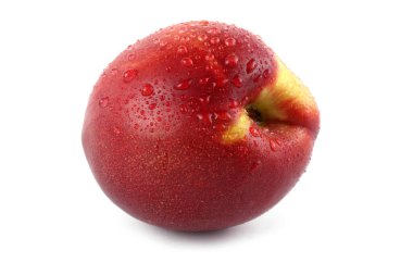 nektarin meyveleri beyaz arkaplanda izole