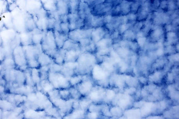 Flauschige Wolken Auf Dem Hintergrund — Stockfoto