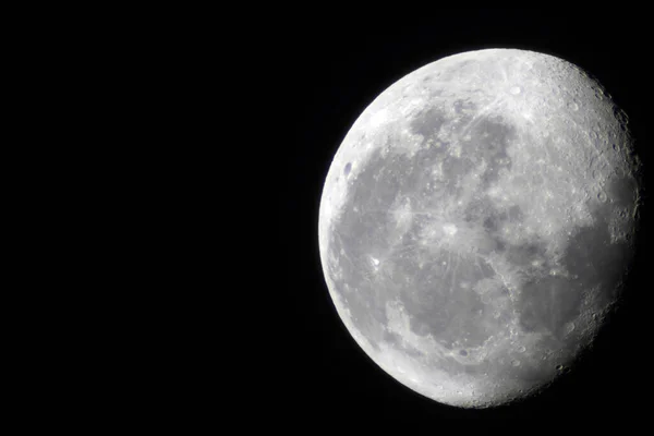 Vollmond Durch Teleskop — Stockfoto