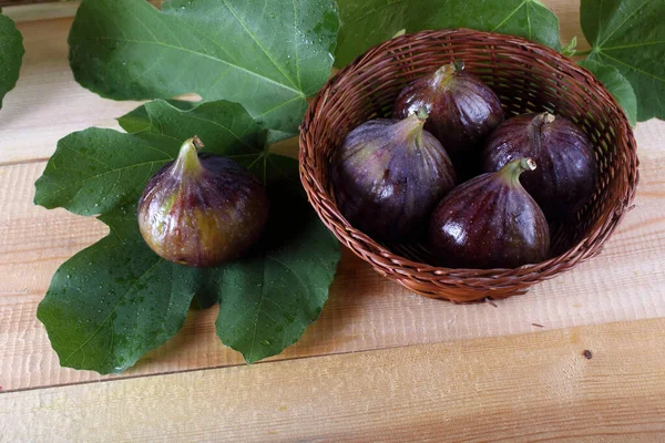 Fikon Bordet Landsstil — Stockfoto